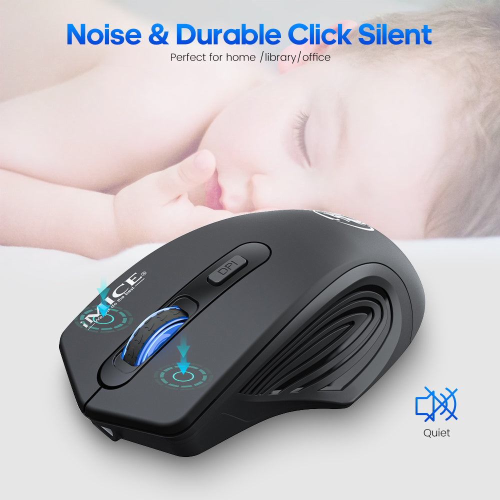 Silent Bluetooth 2.4G Wireless Mouse Charging