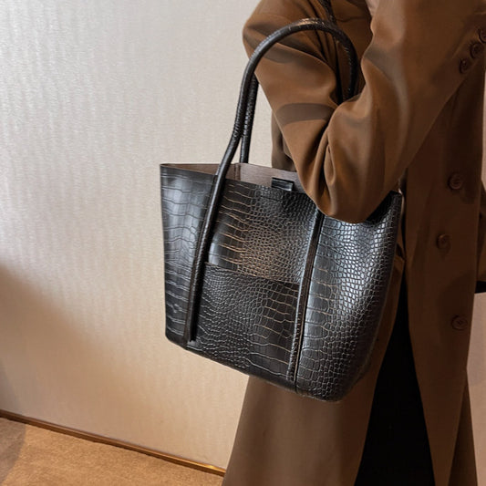 Advanced Texture Shoulder Soft Leather Western Style Combination Bags